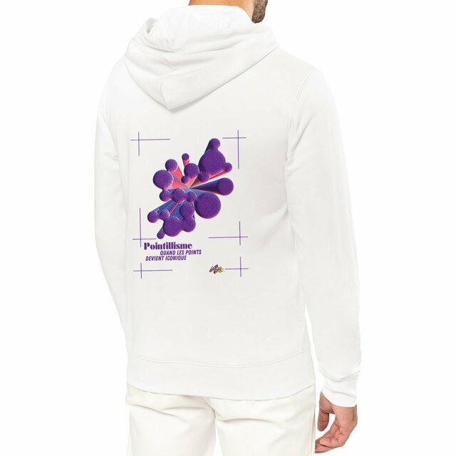 Image front Sweat à capuche - Tableau - Points Iconiques