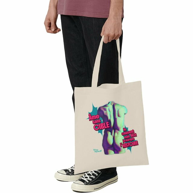 Image front Tote-bag léger - STATUER no excuses - No cible