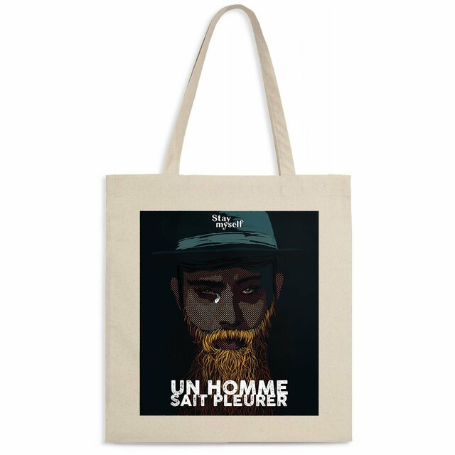 Image back Tote-bag léger - Un homme sait pleurer