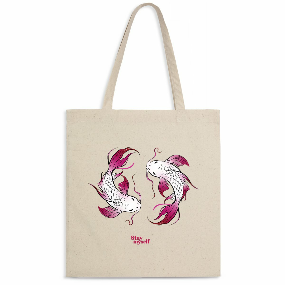 Image back Tote-bag léger - Double Carpe Koi