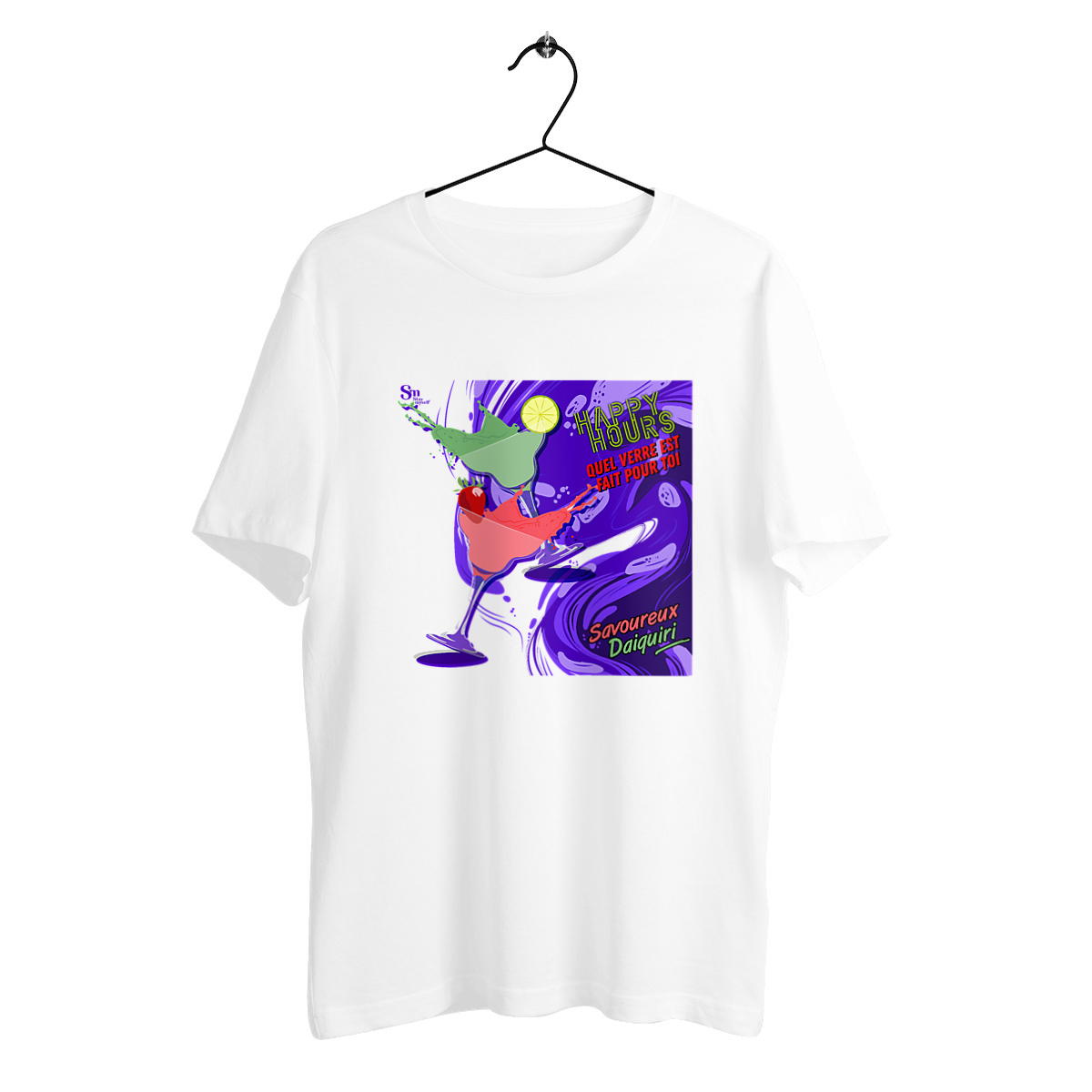 Image back T-shirt épais - Happy Hours - Daiquiri