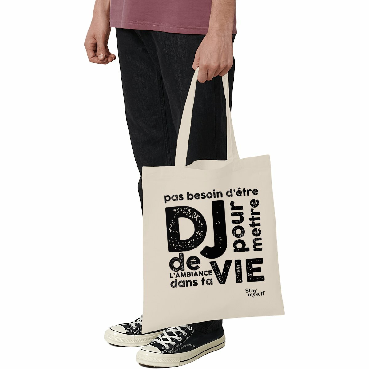 Image front Tote-bag léger - DJ Black