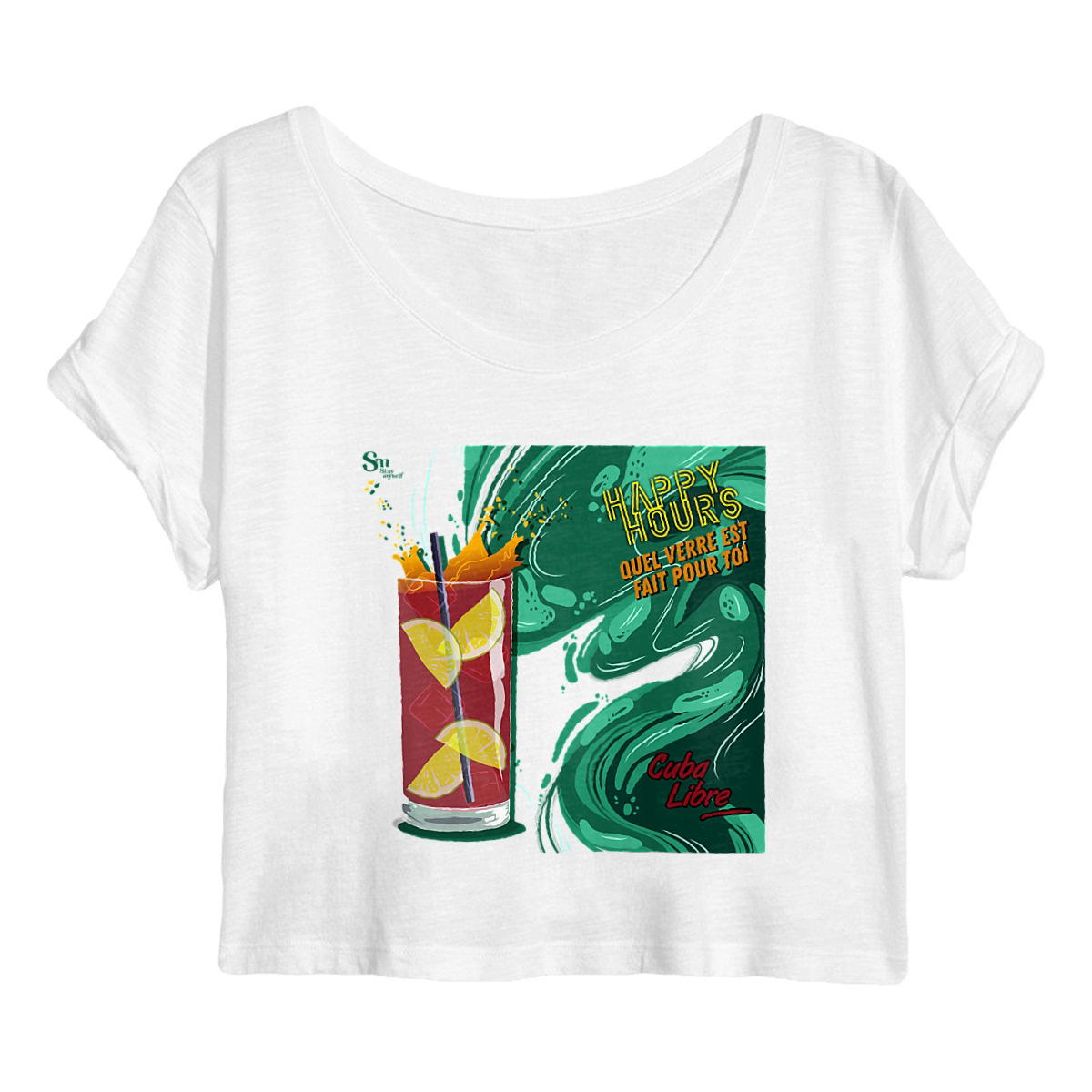 Image back Crop Top - Happy Hours - Cuba Libre