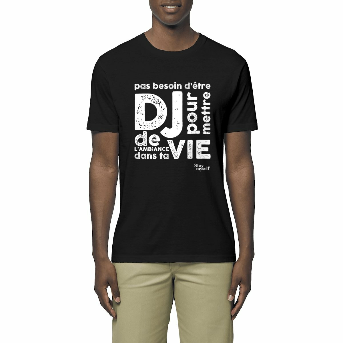 Image front T-shirt - DJ White