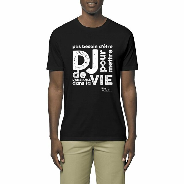 Image front T-shirt - DJ White