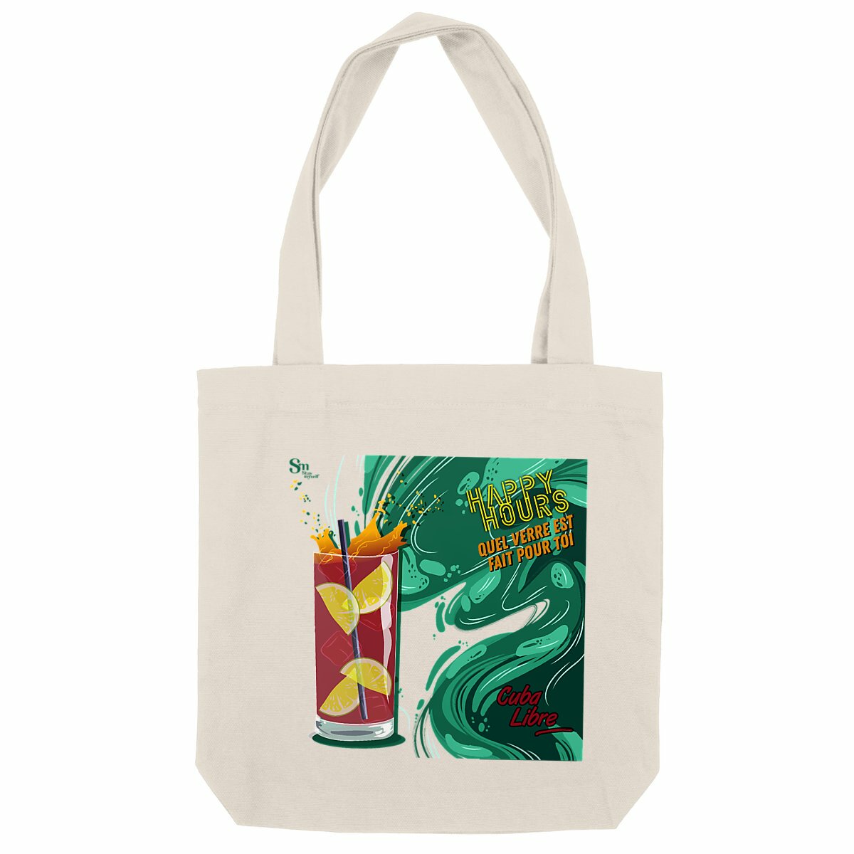 Image back Tote-bag - Happy Hours - Cuba libre