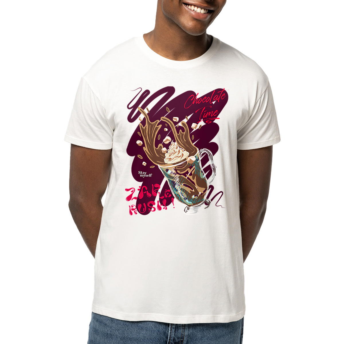 Image front T-shirt - ZAP le Rush - Chocolate Time