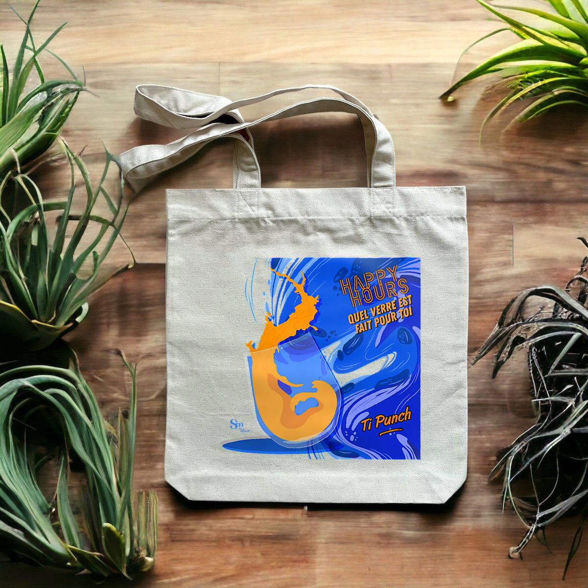 Image front Tote-bag - Happy Hours - Ti Punch