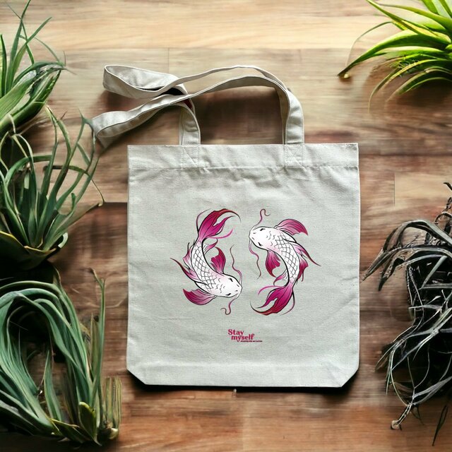 Image front Tote-bag - Double Carpe Koi
