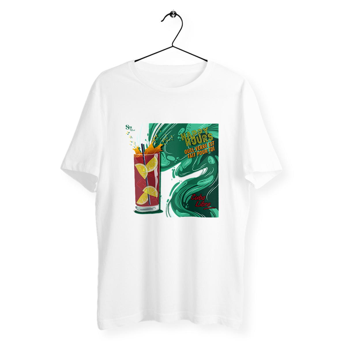 Image back T-shirt - Happy Hours - Cuba Libre