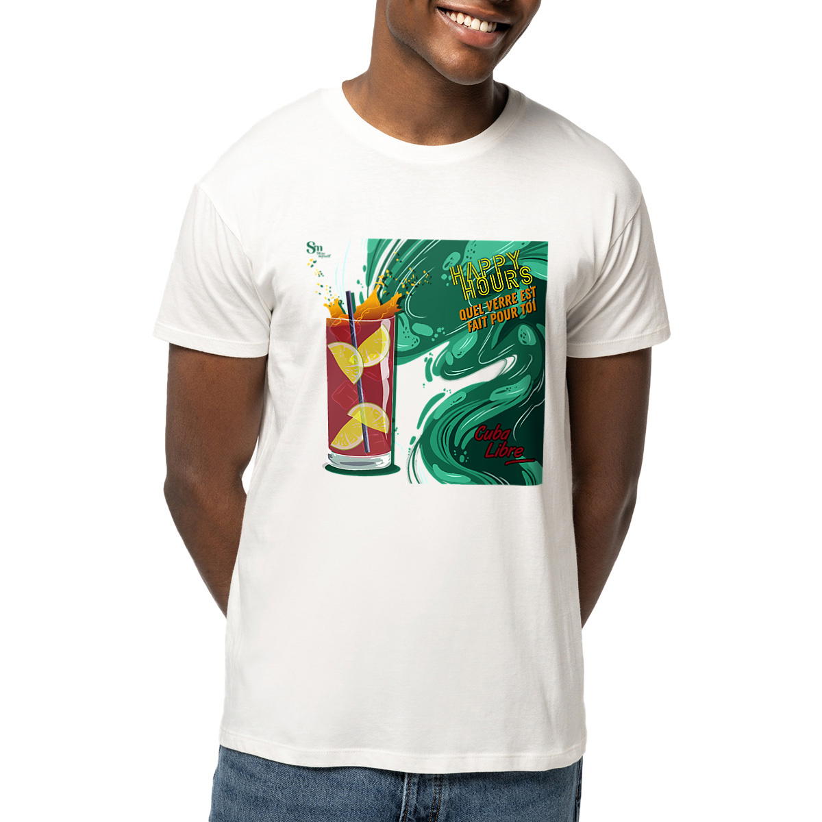 Image front T-shirt - Happy Hours - Cuba Libre