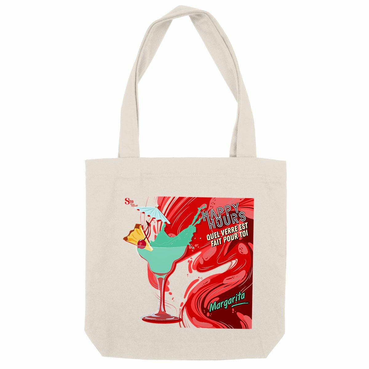 Image back Tote-bag - Happy Hours - Margarita