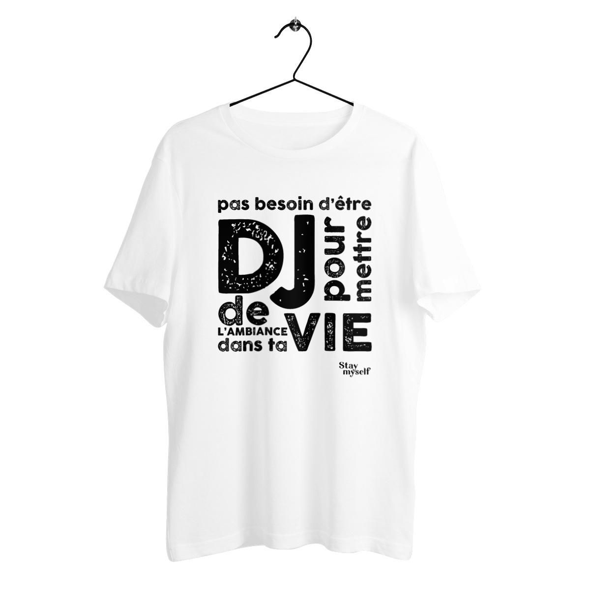 Image back T-shirt épais - DJ Black