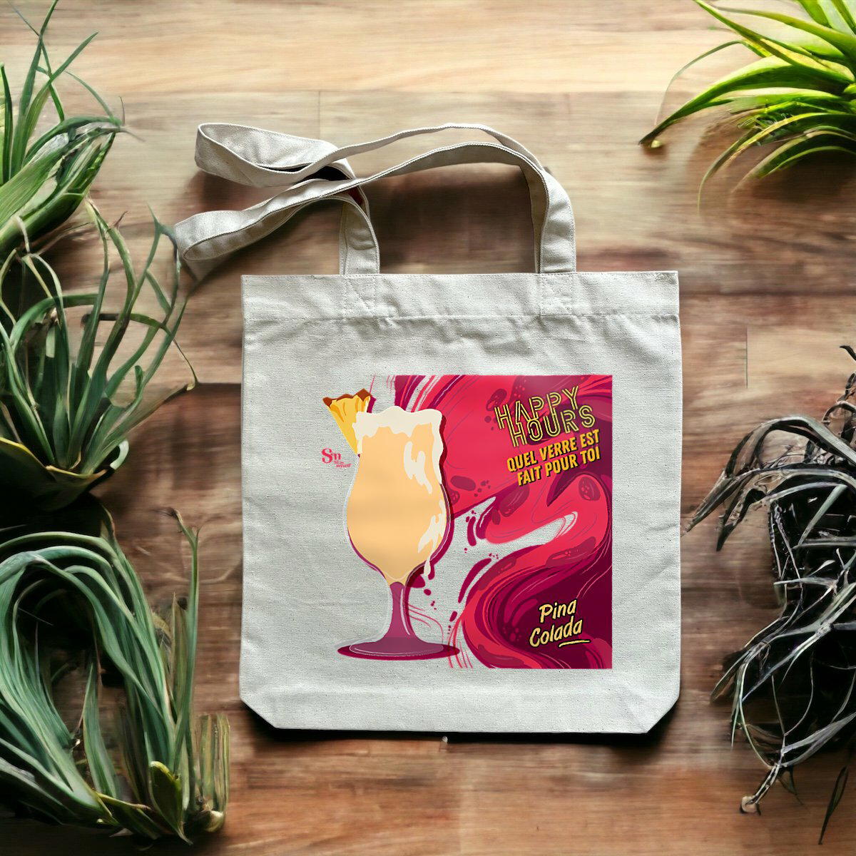 Image front Tote-bag - Happy Hours - Pina Colada