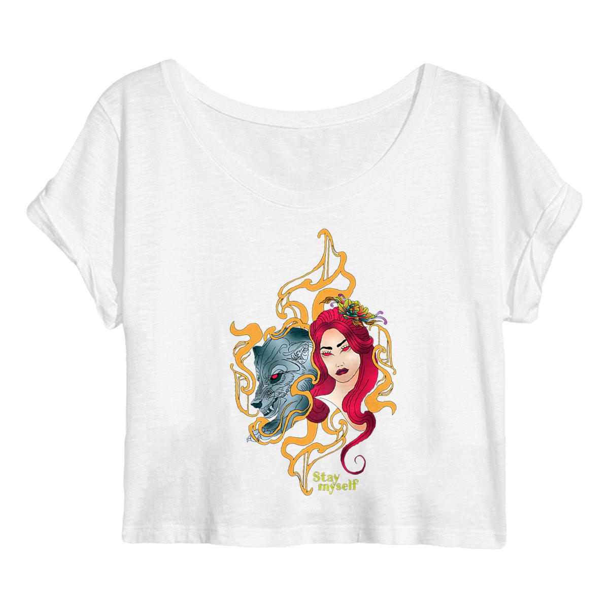 Image back Crop Top - Neo Traditionnel