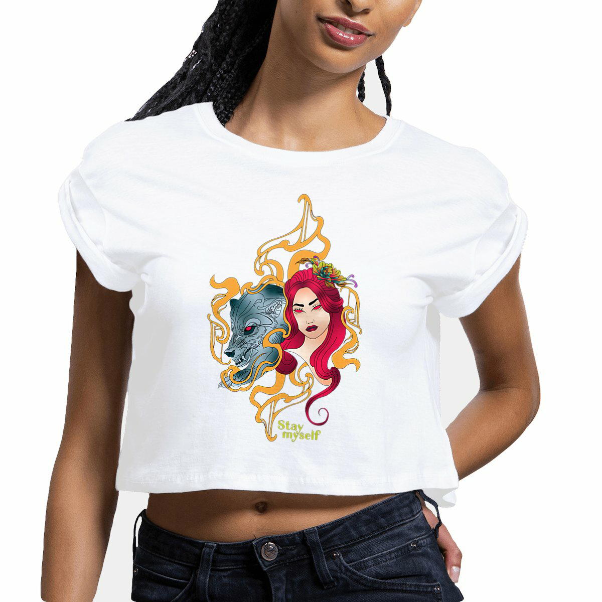 Image front Crop Top - Neo Traditionnel