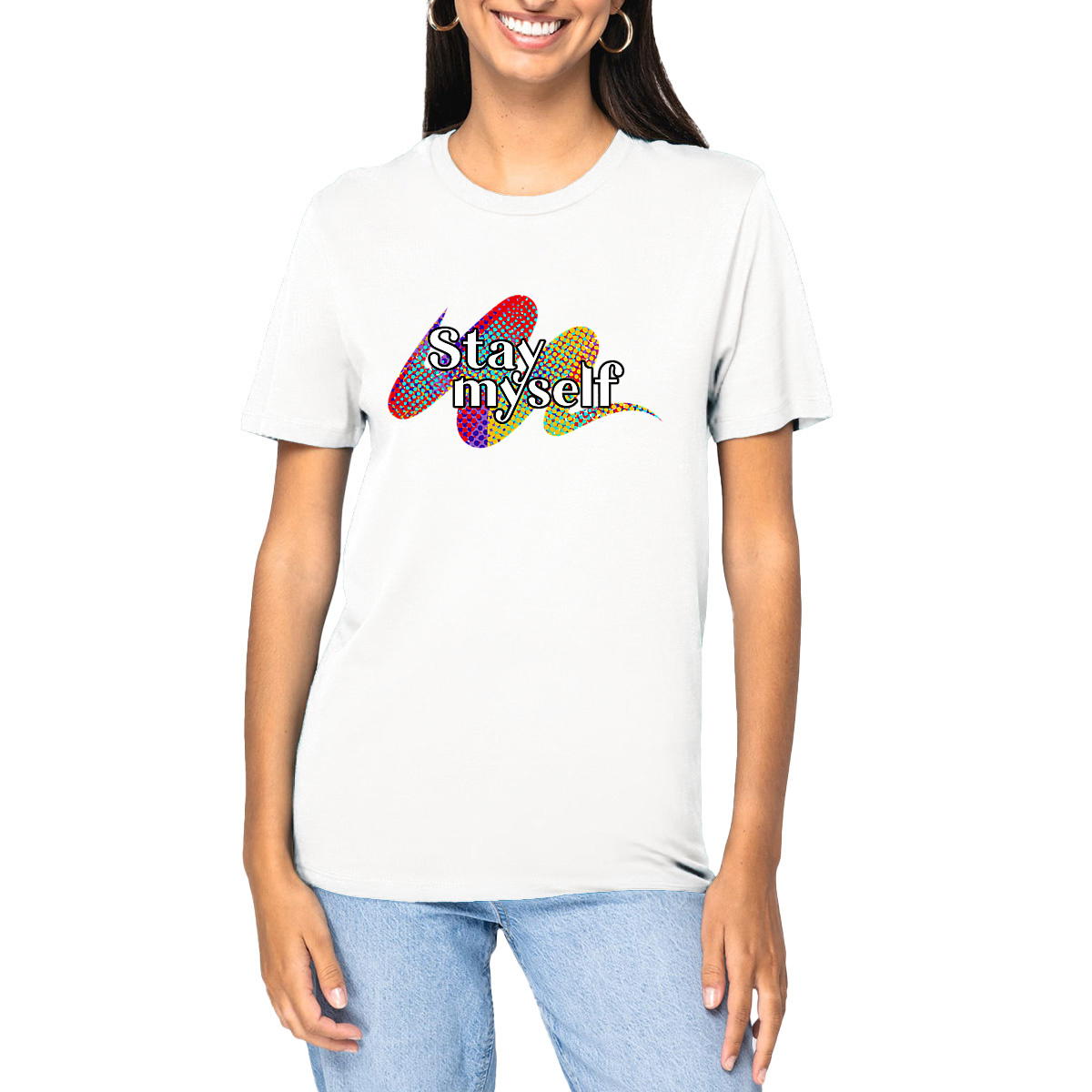 Image front T-shirt épais - Stay myself Signature