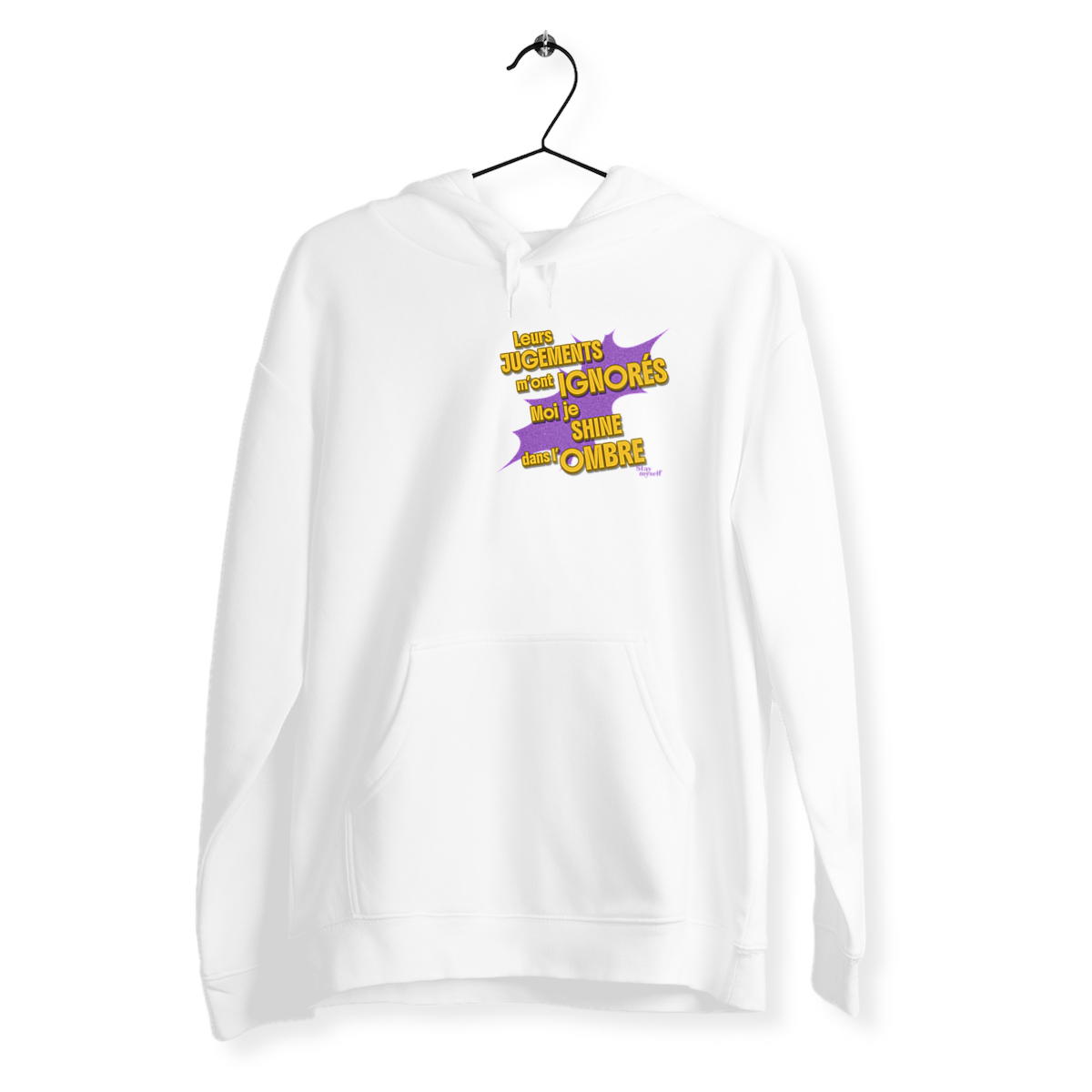 Image back Sweat à capuche - STATUER no excuses - Shine Only