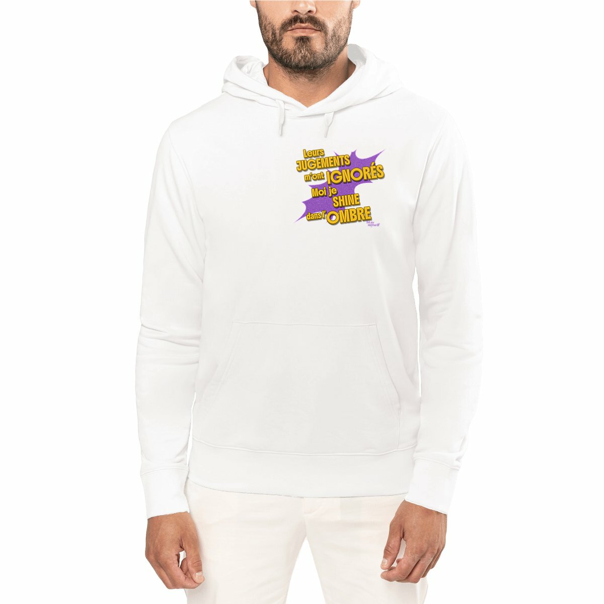 Image front Sweat à capuche - STATUER no excuses - Shine Only