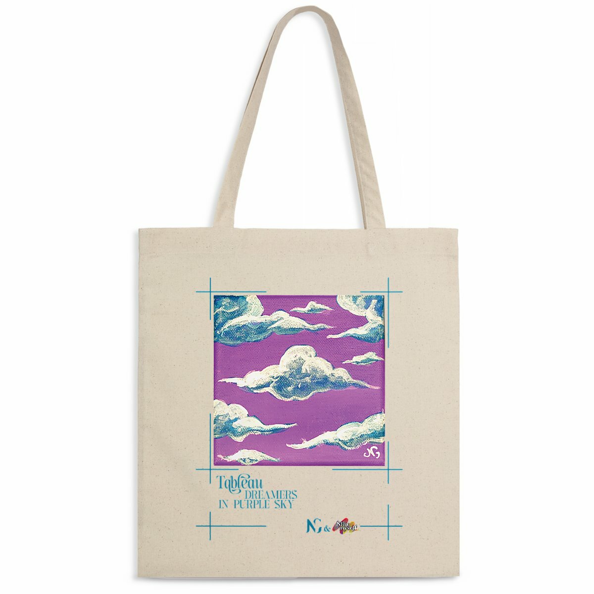 Image back Tote-bag léger - Tableau - Dreamers Purple