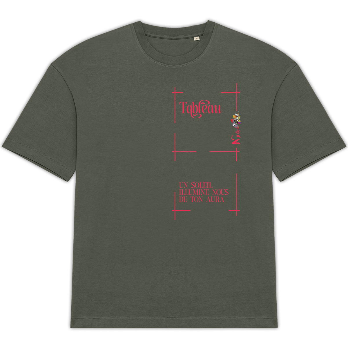 Image back T-shirt Oversize - Tableau - Aura Illuminé