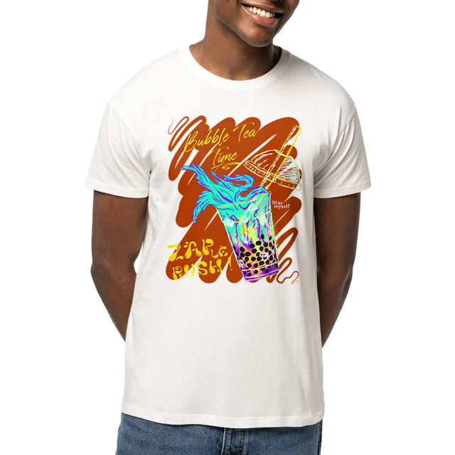 Image front T-shirt - ZAP le Rush - Bubble Tea Time