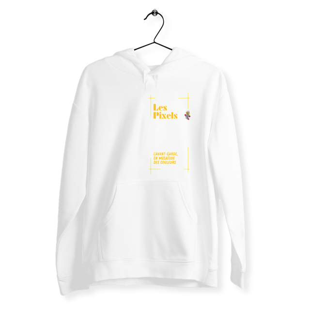 Image back Sweat à capuche - Tableau 3D - Mosaïque de Pixels