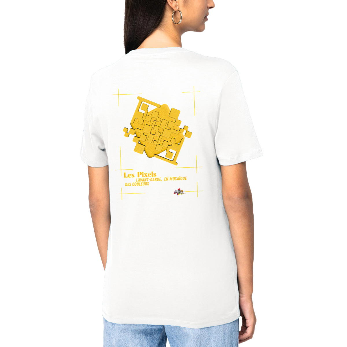 Image front T-shirt épais - Tableau 3D - Mosaïque des Pixels