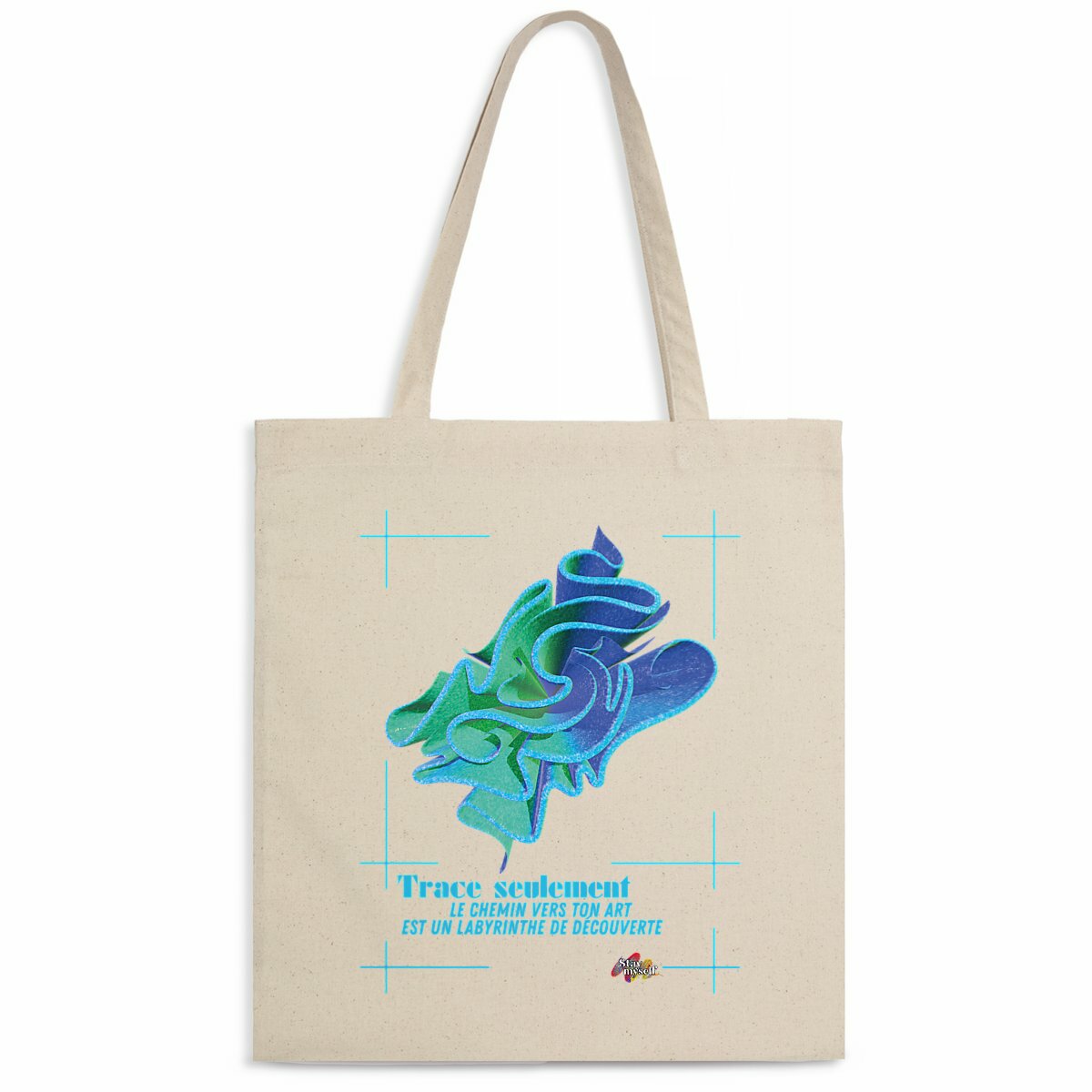 Image back Tote-bag léger - Tableau 3D - Labyrinthe