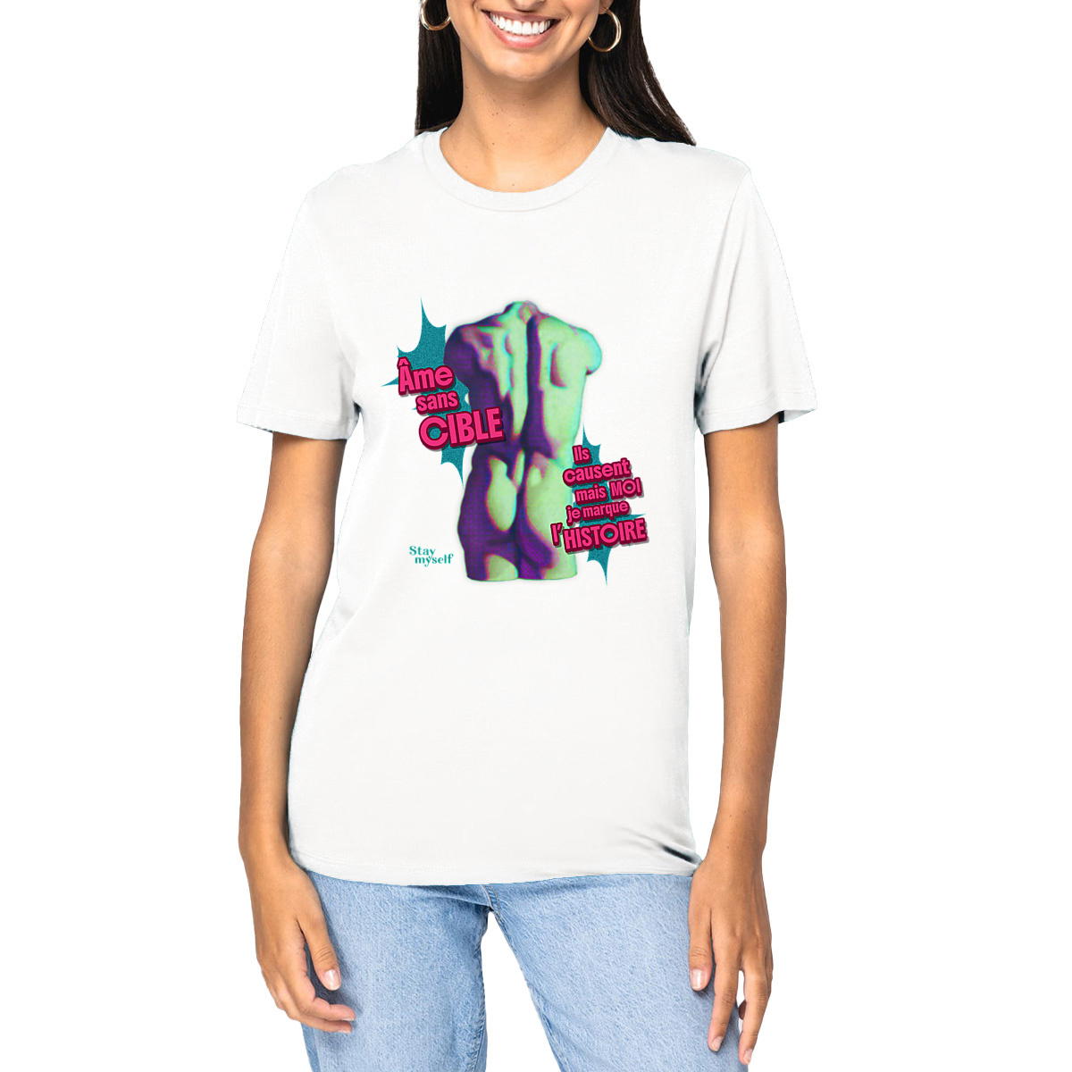 Image front T-shirt épais - STATUER no excuses - No cible