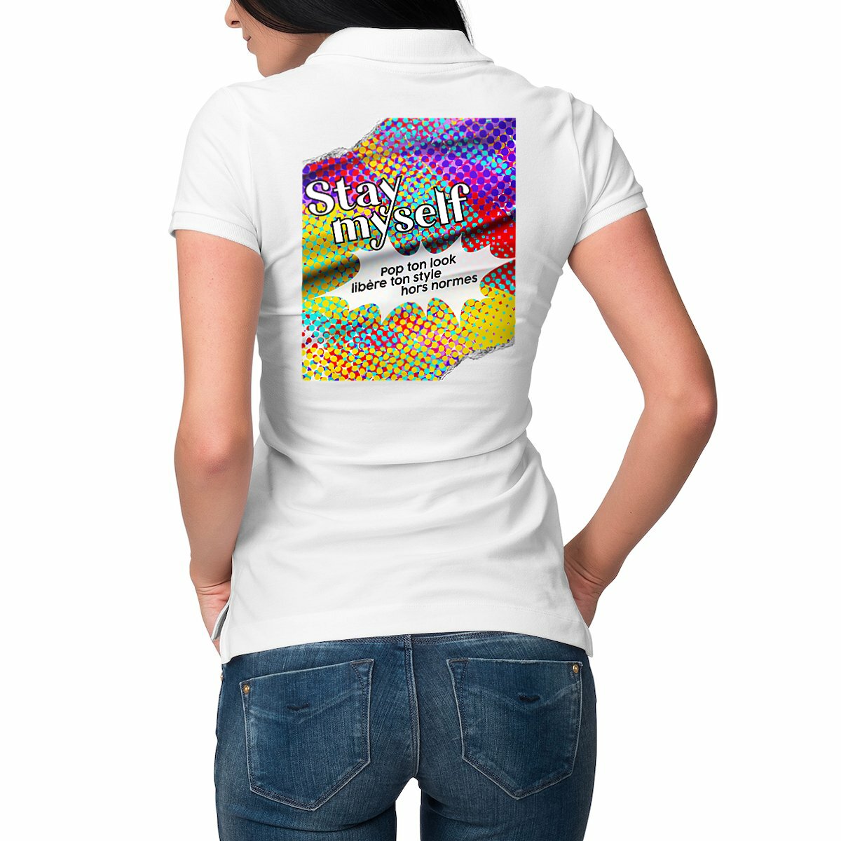 Image front Polo Femme - Stay myself 2.0