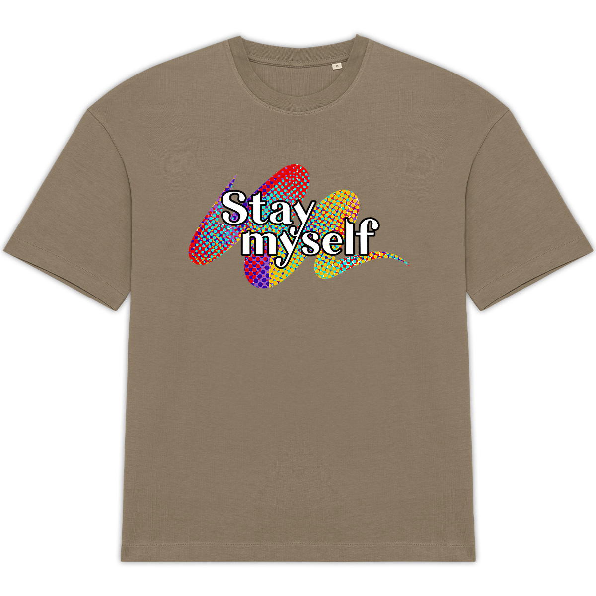 Image back T-shirt Oversize - Stay myself Signature