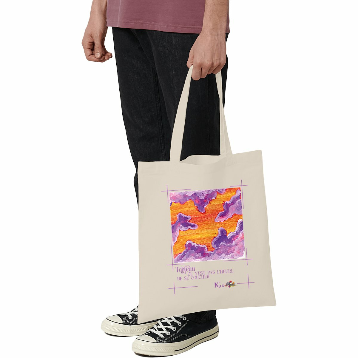 Image front Tote-bag léger - Tableau - Tourbillon