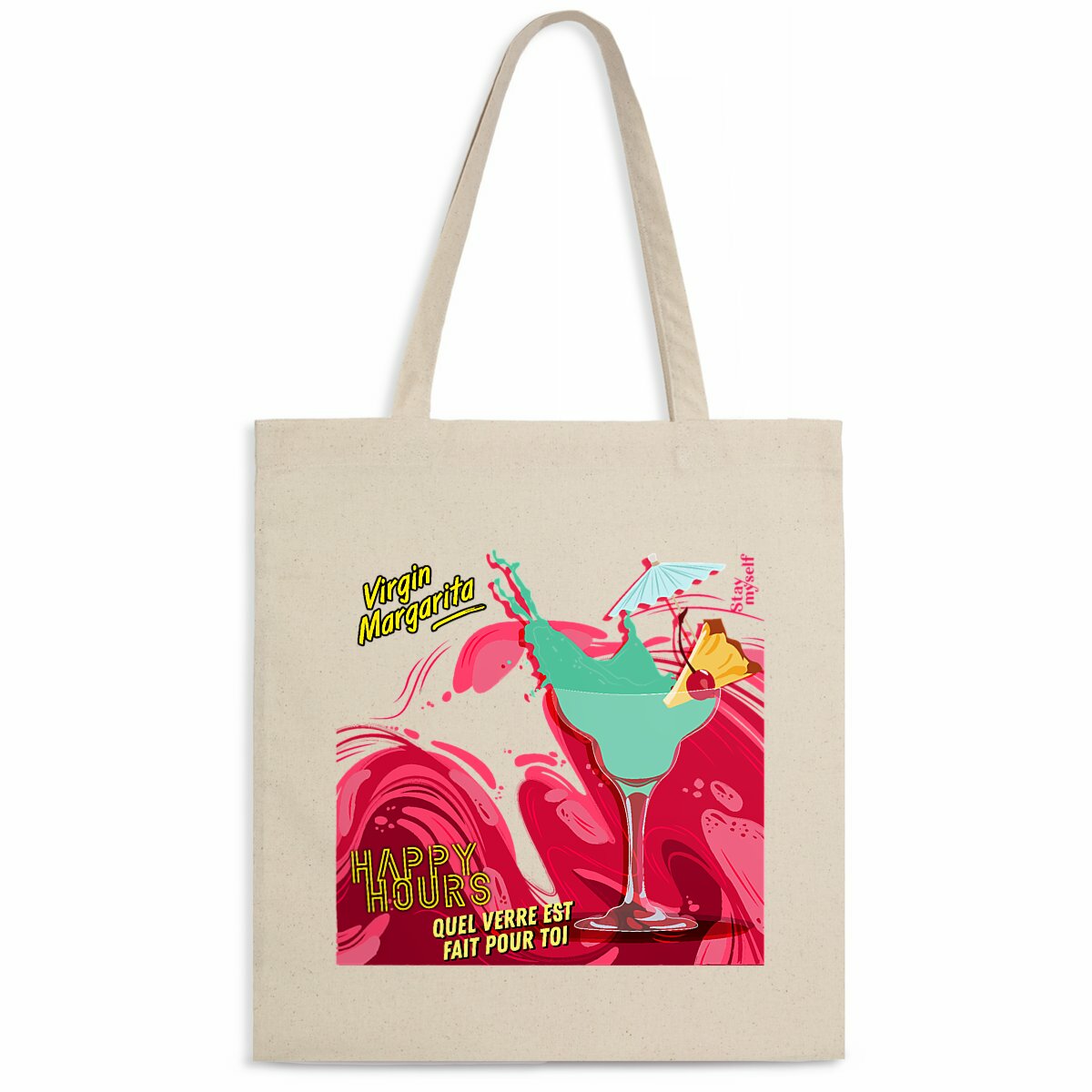 Image back Tote-bag léger - Happy Hours Mocktails - Virgin Margarita