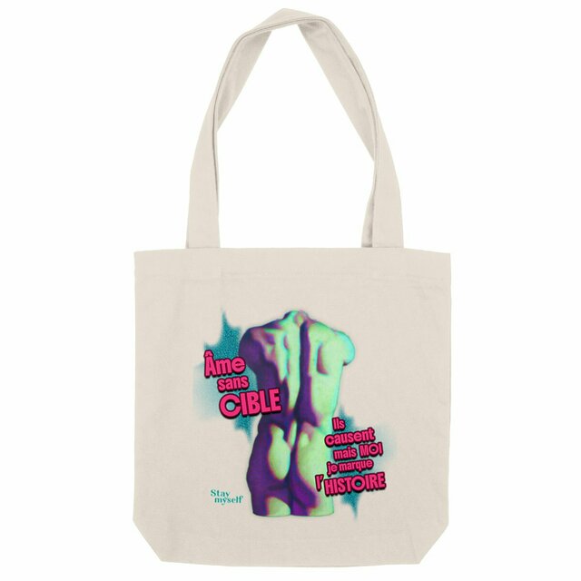 Image back Tote-bag - STATUER no excuses - No cible