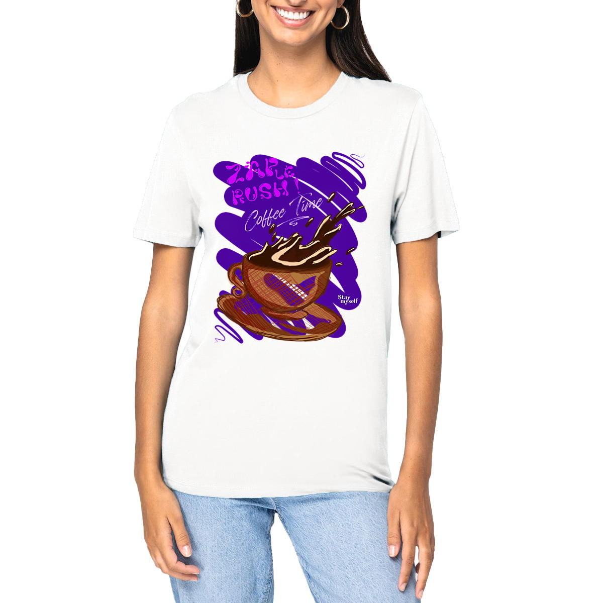 Image front T-shirt épais - ZAP le Rush - Coffee Time