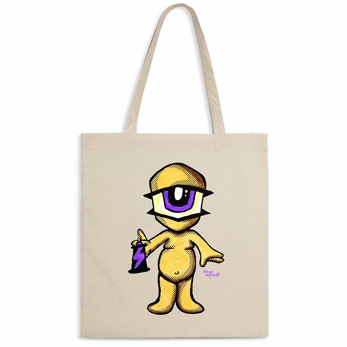 Image back Tote-bag léger - Cyclope yellow