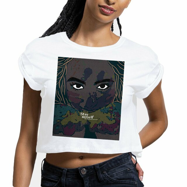Image front Crop Top - Festival color