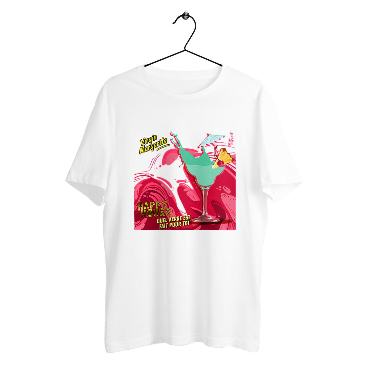 Image back T-shirt épais - Happy Hours Mocktails - Virgin Margarita