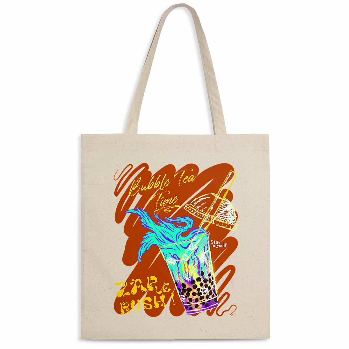 Image back Tote-bag léger - ZAP le Rush - Bubble Tea Time