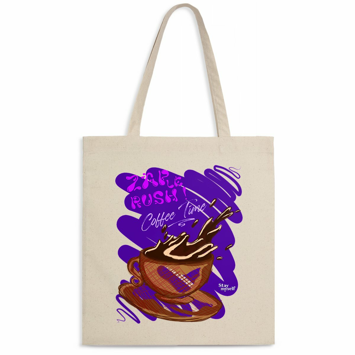 Image back Tote-bag léger - ZAP le Rush - Coffee Time