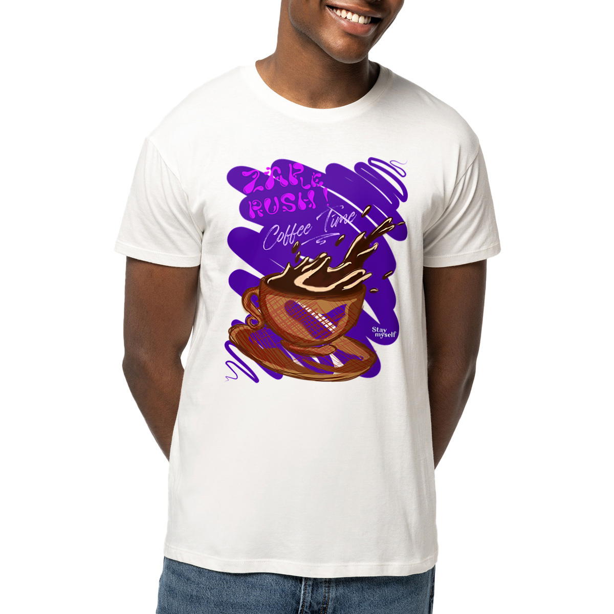 Image front T-shirt - ZAP le Rush - Coffee Time