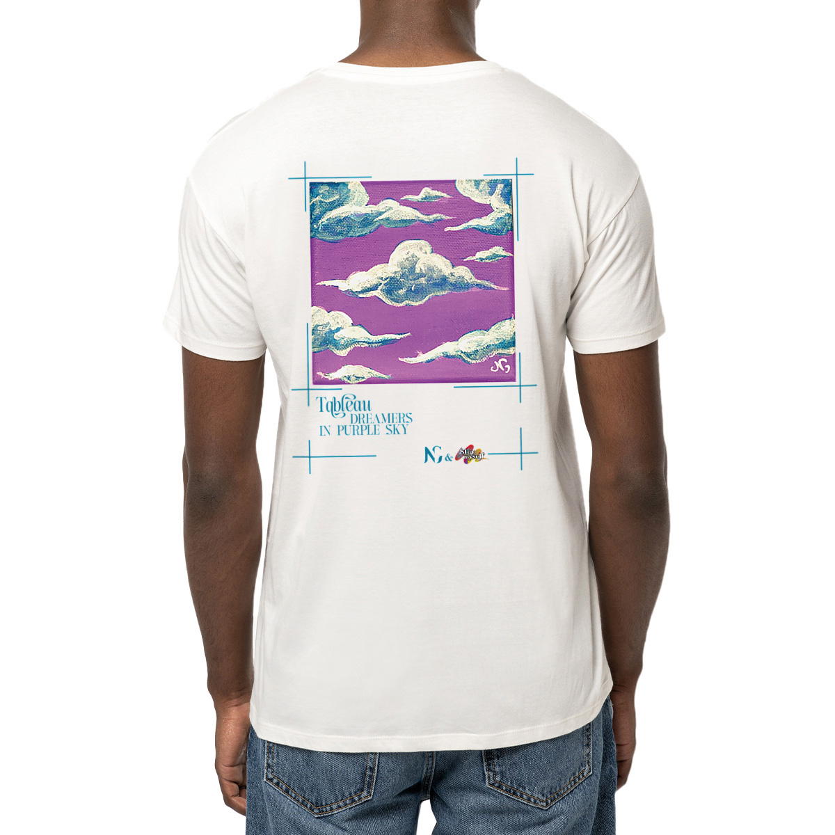 Image front T-shirt - Tableau - Dreamers Purple