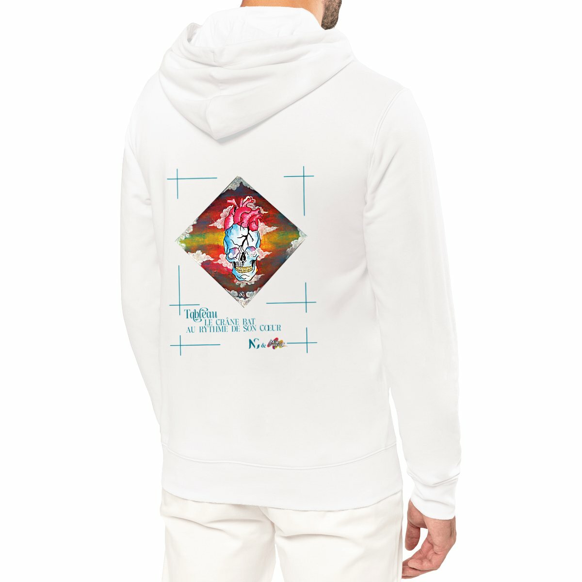 Image front Sweat à capuche - Tableau - Au Rythme du Cœur