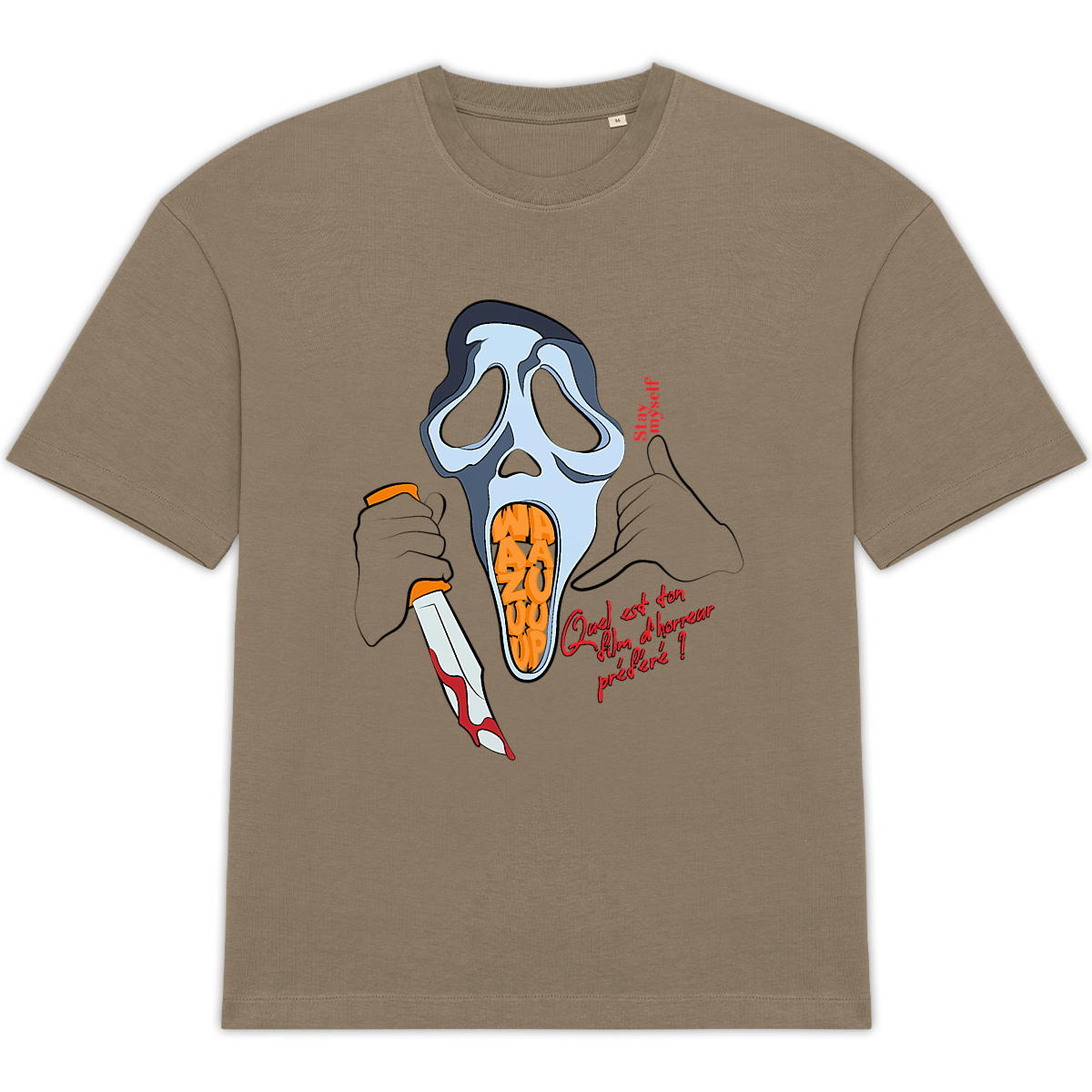 Image back T-shirt Oversize - Wazup