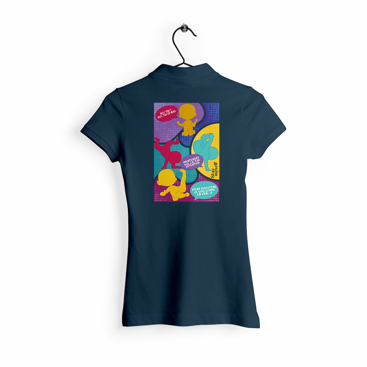 Image back Polo Femme - BD - Dancefloor