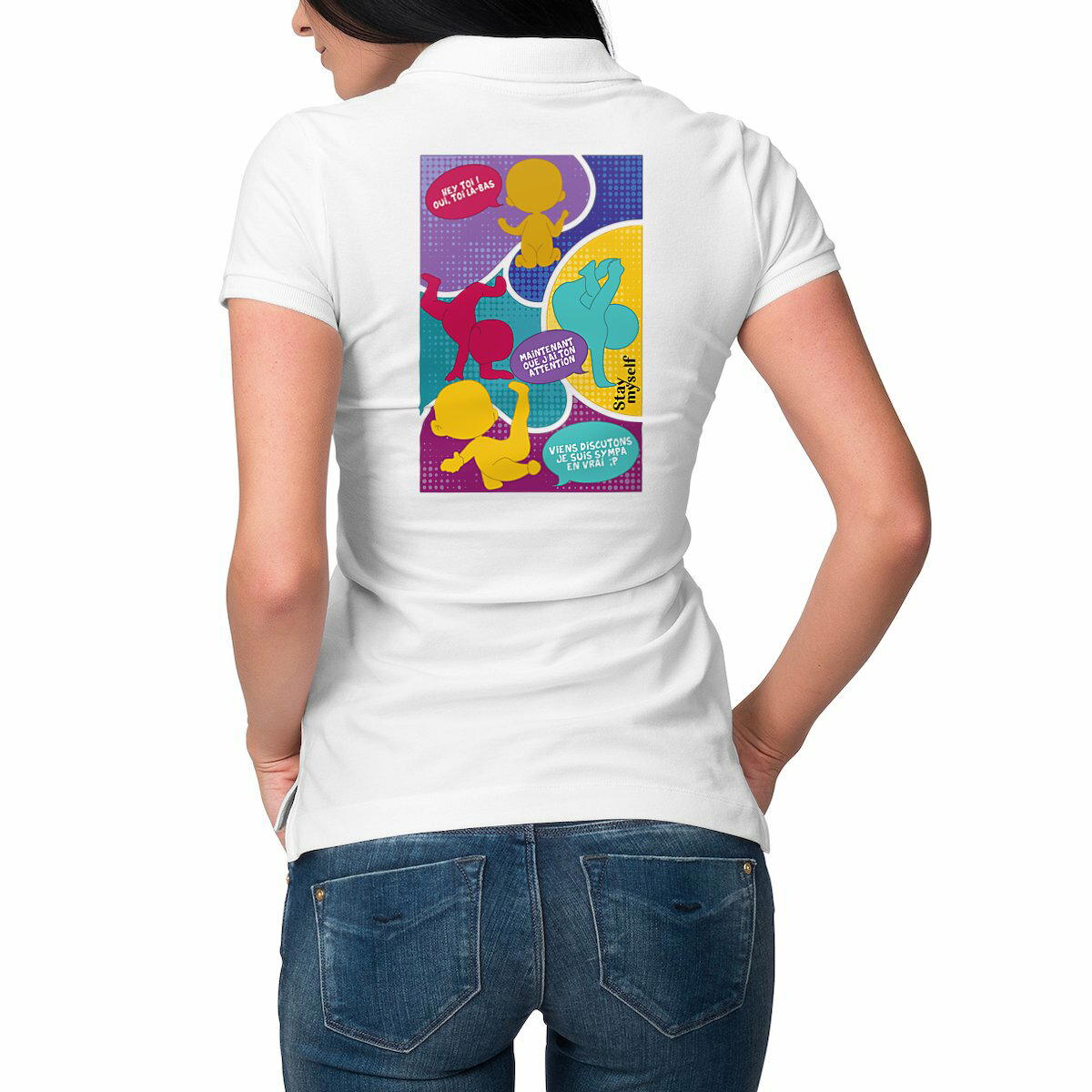 Image front Polo Femme - BD - Dancefloor