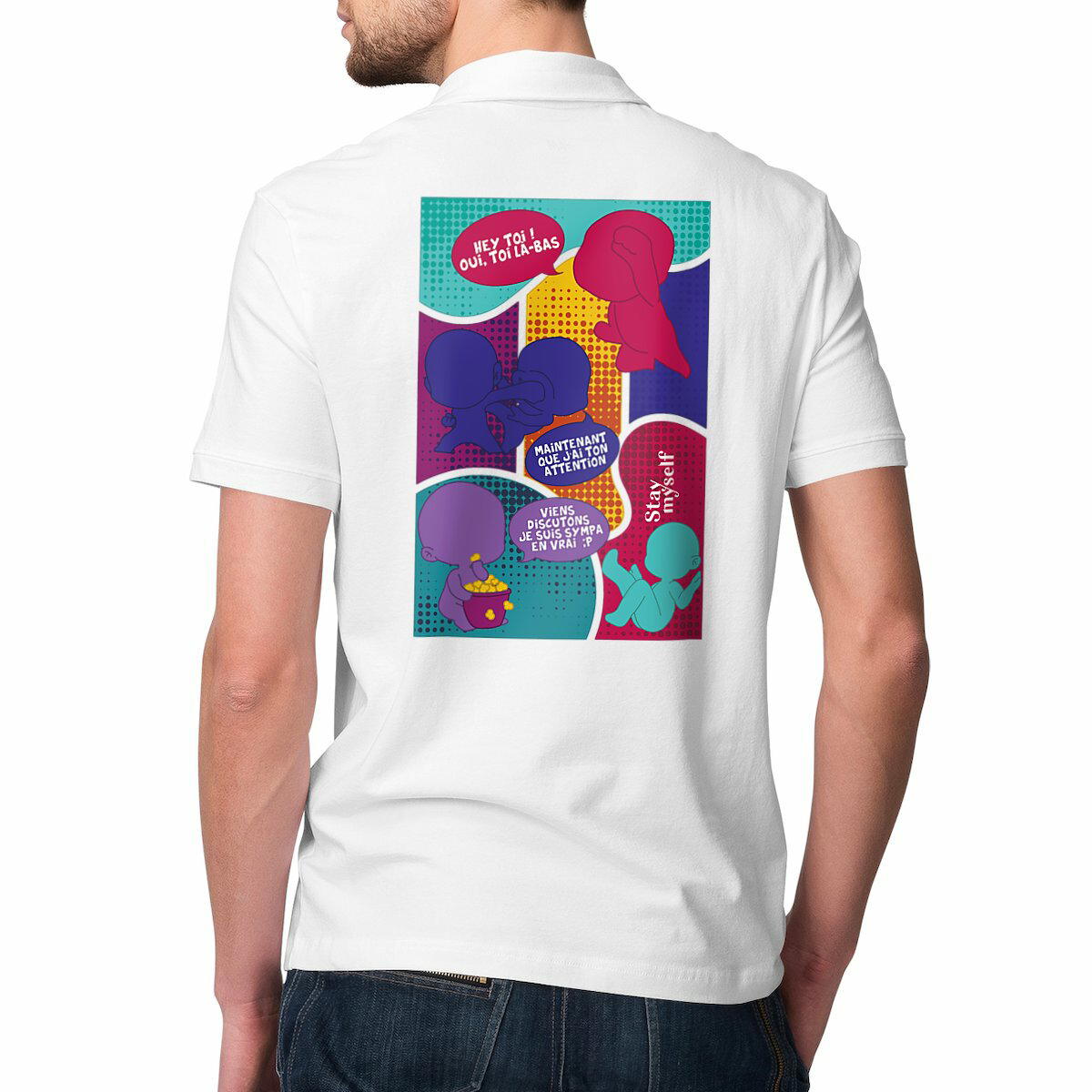 Image front Polo Homme - BD - Botage de fessiers