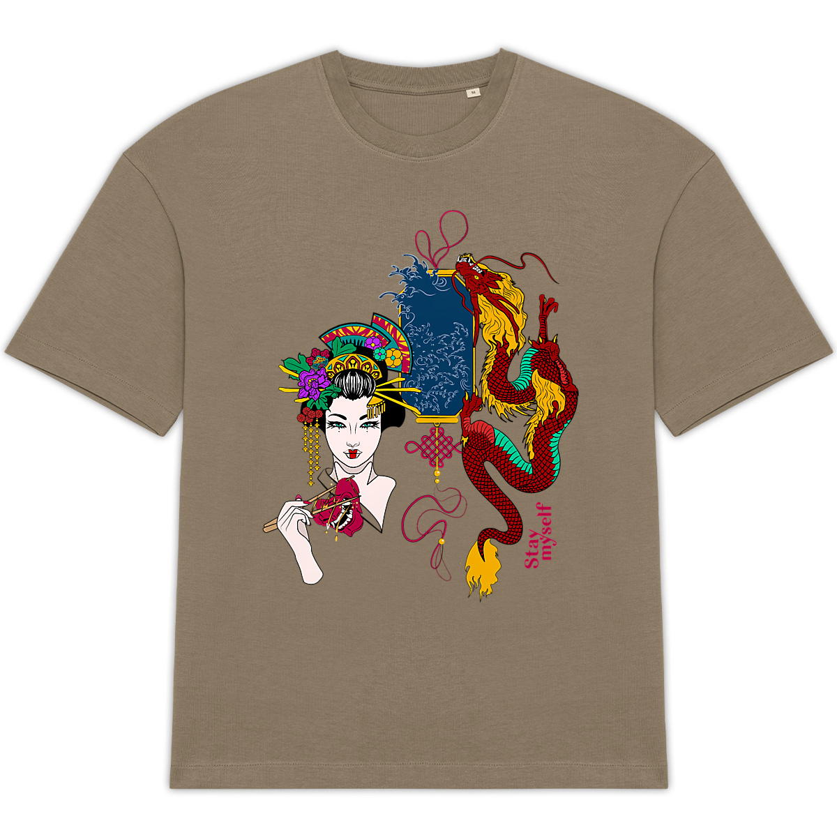 Image back T-shirt Oversize - Traditionnel Japonais