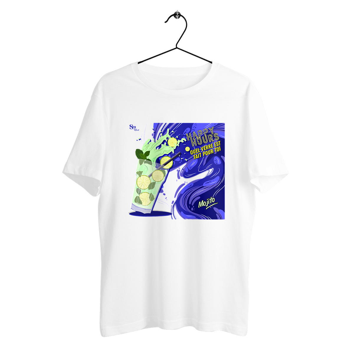 Image back T-shirt épais - Happy Hours - Mojito